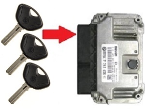 BMW 3x chip key programming → ECU unit BMW 3x chip key programming → ECU unit