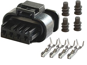 Connector Mercedes BMW R1300GS Mini Cooper MAF Temp Oxygen Sensor HIRSCHMANN 4P - 7549032-02 872-617-541