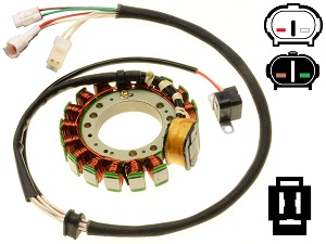 CARG4351-W Stator Yamaha YFM350 YFM400 Moto-4 Big Bear Kodiak Warrior Moto-4 350cc 400cc CARG4351-W Stator Yamaha YFM350 YFM400 Moto-4 Big Bear Kodiak Warrior Moto-4 350cc 400cc