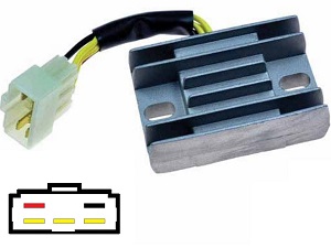 CARR2301 Suzuki LTF VL Voltage regulator rectifier (SH572E-12, SH572-12) CARR2301 Suzuki LTF VL Voltage regulator rectifier (SH572E-12, SH572-12)