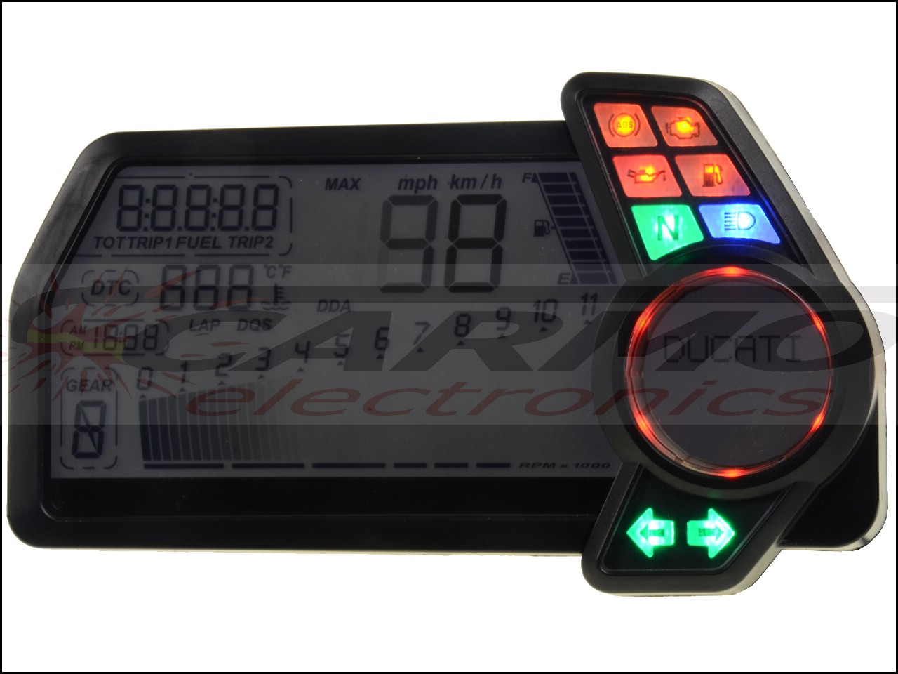 Ducati Multistrada 1200 1200S / MTS1200 Dashboard (2010-2014)