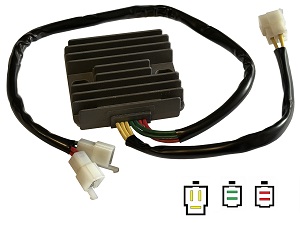 CARR121LI - Honda VT MOSFET Voltage regulator rectifier (SH541A-12, SH541G-11, SH541KC, Shindengen) CARR121LI - Honda VT MOSFET Voltage regulator rectifier (SH541A-12, SH541G-11, SH541KC, Shindengen)