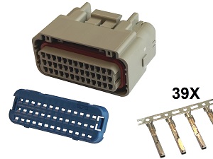 39 way Kawasaki Suzuki ECU CDI ECM motorcyle connector set grey - female complete