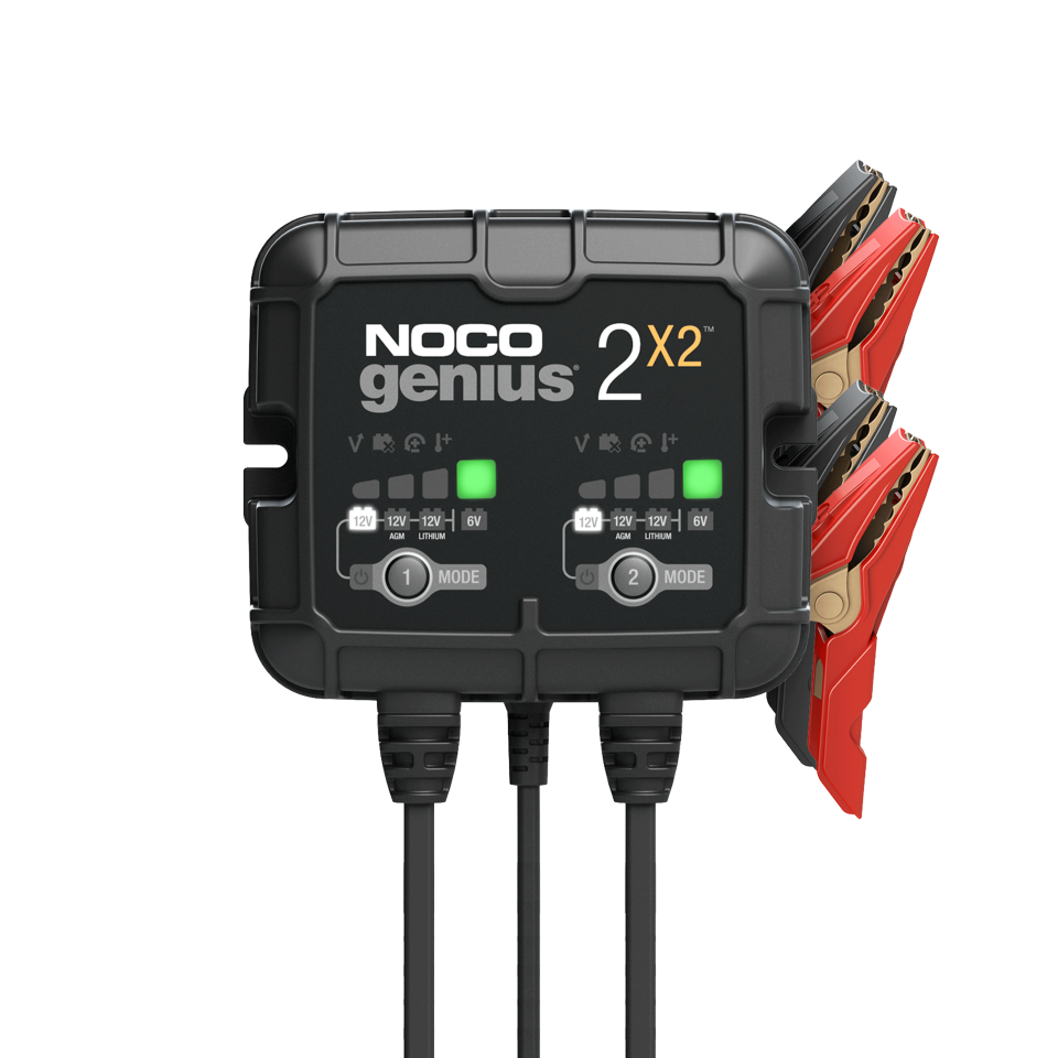 Noco Genius 2x2 - double 6V/12V Battery Charger trickle charger (also suitable for Lithium Ion batteries) Noco Genius 2x2 - double 6V/12V Battery Charger trickle charger (also suitable for Lithium Ion batteries)