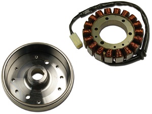 Improved rotor flywheel + dynamo stator - Triumph Speed 4 Daytona 600 650 TT600 Improved rotor flywheel + dynamo stator - Triumph Speed 4 Daytona 600 650 TT600
