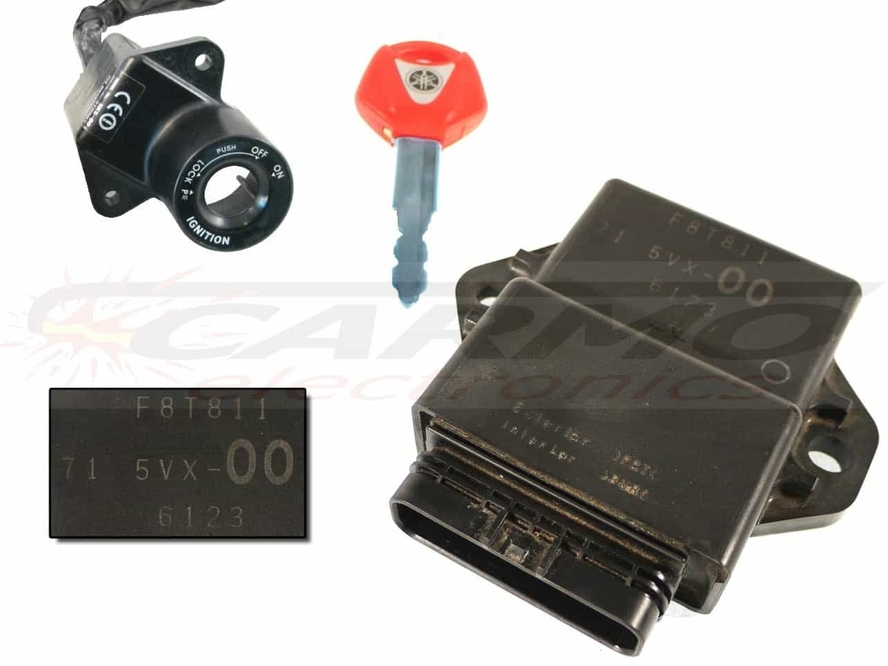 FZ6S Fazer ECU ECM CDI black box computer brain (F8T811, F8T812, F8T813, 71 5VX-00, 5VX-10, 5VX-20, 5XV-30)