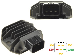 CARR4425W Yamaha YZF-R1 MT10 FZ10 MT-10 FZ-10 XV19 Honda TRX VT750 XL650V KTM 1290 Voltage regulator rectifier CARR4425W Yamaha YZF-R1 MT10 FZ10 MT-10 FZ-10 XV19 Honda TRX VT750 XL650V KTM 1290 Voltage regulator rectifier