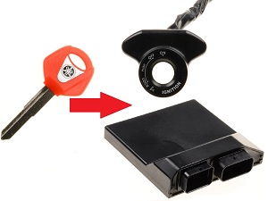 Yamaha 1x key programming → motorbike ECU + immobilizer ring Yamaha 1x key programming → motorbike ECU + immobilizer ring