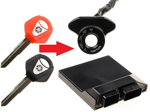 Yamaha 2x key programming → motorbike ECU + immobilizer ring Yamaha 2x key programming → motorbike ECU + immobilizer ring