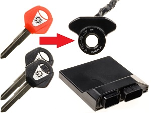 Yamaha 3x key programming → motorbike ECU + immobilizer ring Yamaha 3x key programming → motorbike ECU + immobilizer ring
