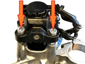 Motorbike immobiliser shear bolts / snap-off bolts removing service + new bolts