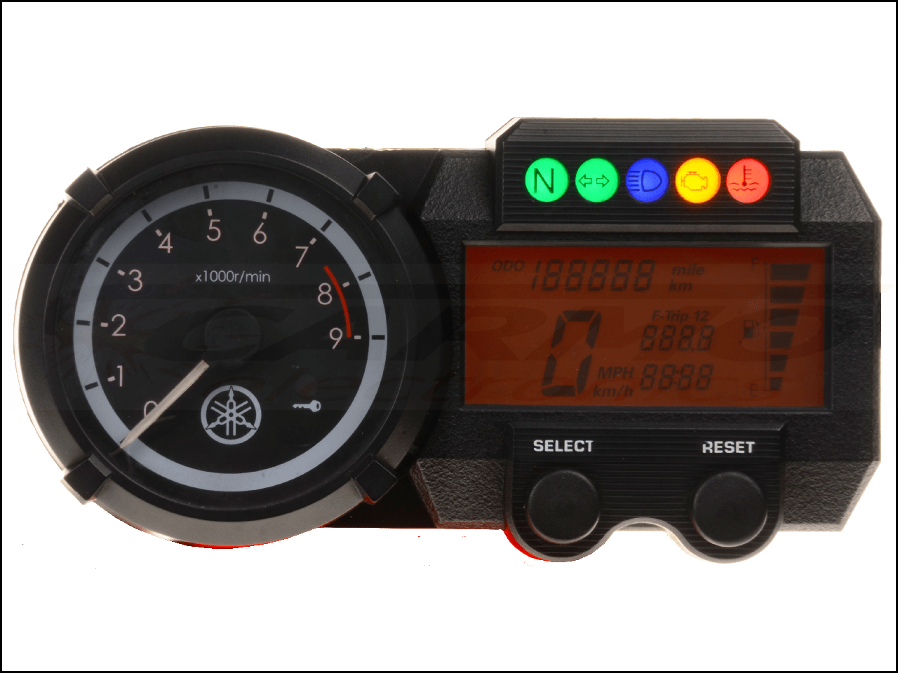 Yamaha XT660Z Tenere Dashboard
