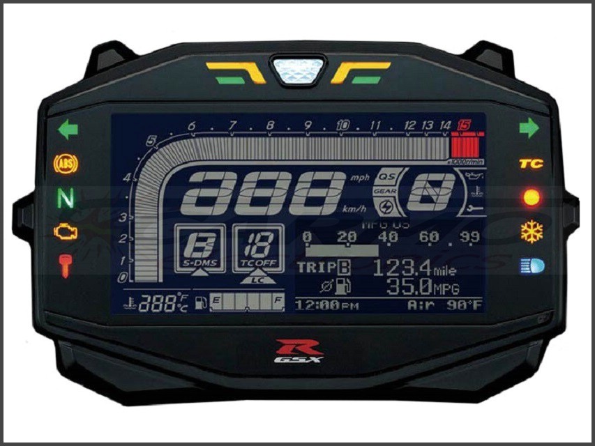 Suzuki GSXR1000 GSX-R1000 Dashboard (2017-2019)